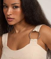 Blusa Cropped Alfaiataria com Argola na Alça - 2