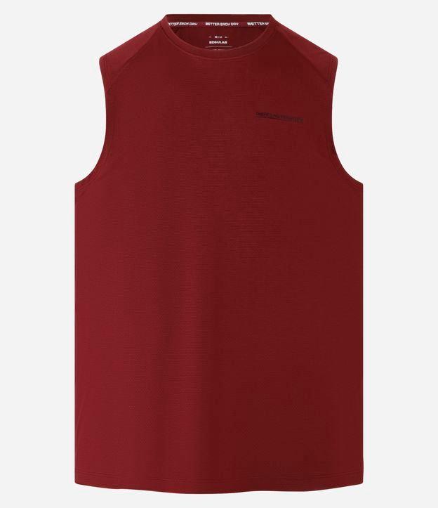 Regata Esportiva com Tecnologia Dry com Estampa Lettering There's No Finish Line Texturizada - 1