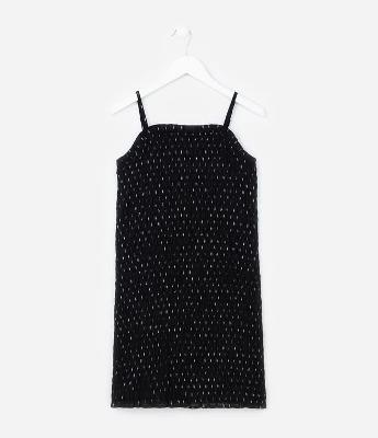 Vestido Infantil Reto de Alcinha Estampado - Tam 5 a 14 Anos