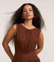 Body Regata em Tule com Cinturão e Drapeados - 2