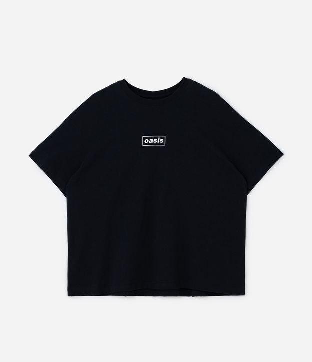 Camiseta Oversized com Estampa Oasis Curve & Plus Size - 1