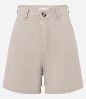 Bermuda Alfaiatada Cintura Média em Sarja com Bolsos - 1