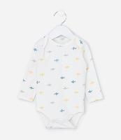 Body Infantil com Estampa de Aviões - Tam 0 a 18 meses - 1