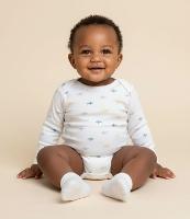 Body Infantil com Estampa de Aviões - Tam 0 a 18 meses - 2