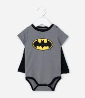 Body Infantil com Estampa e Capa do Batman - Tam 0 a 18 meses - 1