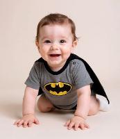 Body Infantil com Estampa e Capa do Batman - Tam 0 a 18 meses - 2