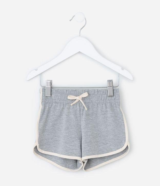 Short Infantil Runner em Algodão com Viés Contrastante - Tam 1 a 6 Anos - 1