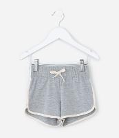 Short Infantil Runner em Algodão com Viés Contrastante - Tam 1 a 6 Anos - 1