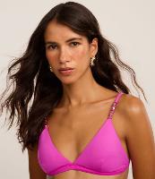 Biquíni Top Triangulo Fixo em Microfibra com Aviamento nas Alças - 1