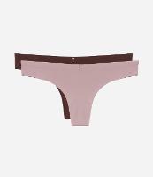 Kit 02 Calcinhas Biquíni Fio Duplo em Microfibra - 1