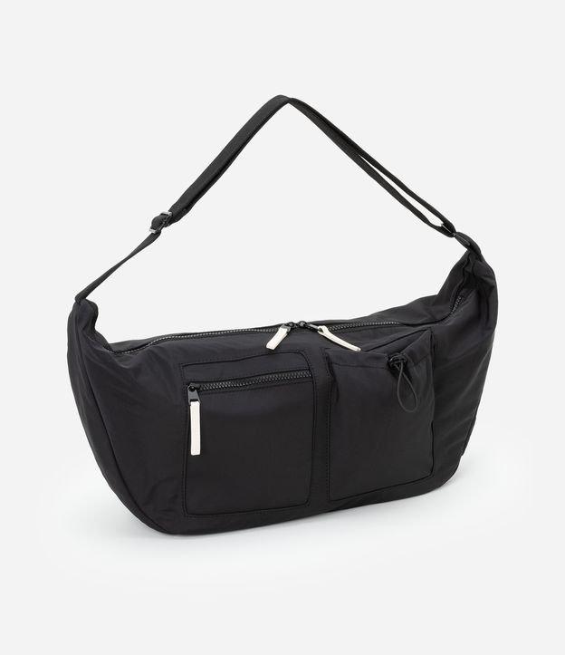 Bolsa Hobo com Alças Ajustáveis e Bolsos - 1