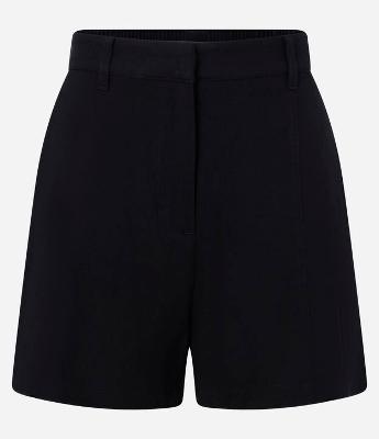 Short Curto Alfaiatado em Viscose Twill