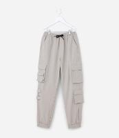 Calça Infantil em Microfibra com Bolsos e Velcro - Tam 5 a 14 Anos - 1