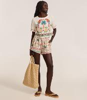 Camiseta Boxy em Viscolinho com Estampa Araras - 2