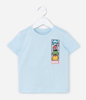 Camiseta Infantil Estampa Frente e Costas Avengers Baby - Tam 1 a 6 Anos