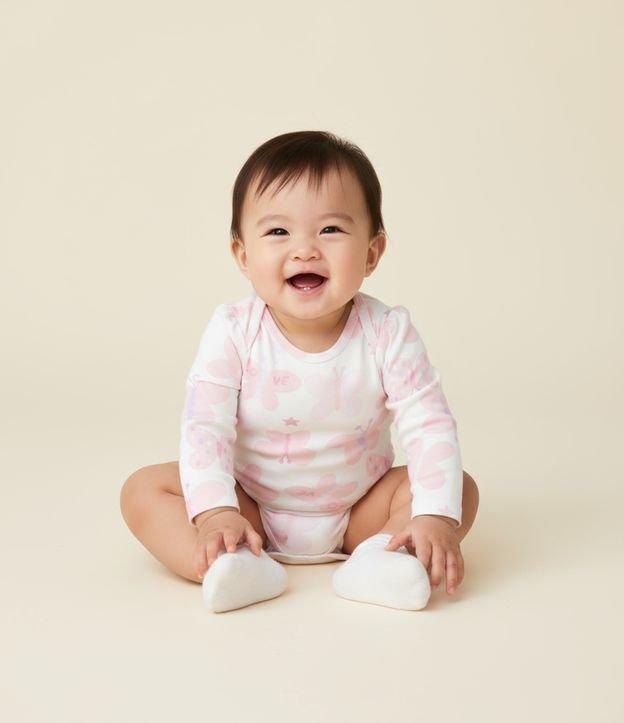 Body Infantil com Estampa de Borboletas - Tam 0 a 18 Meses - 2