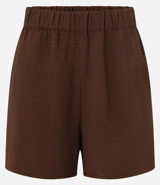 Short em Airflow com Elástico no Cós e Bolsos - 1