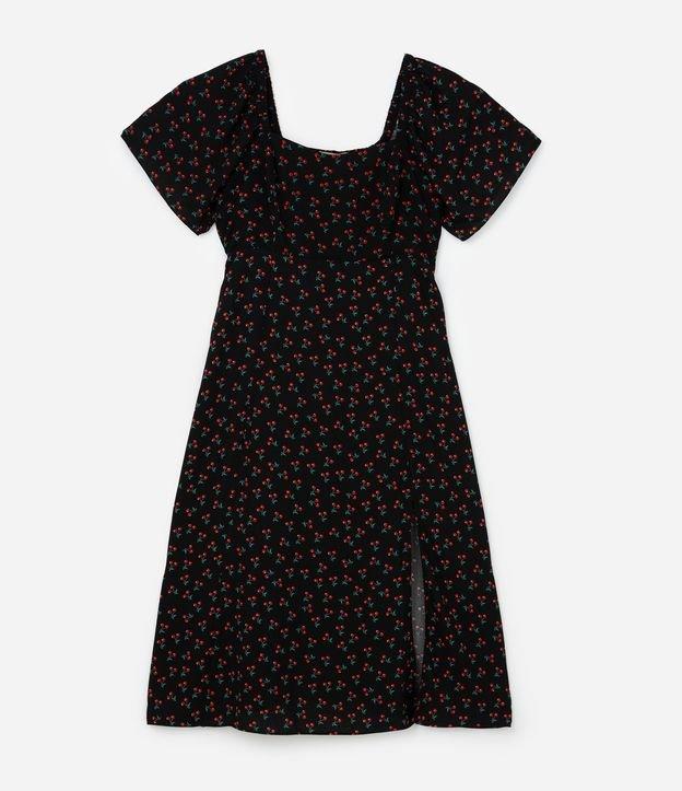 Vestido Midi em Crepe com Estampa de Cerejinhas Curve & Plus Size - 1