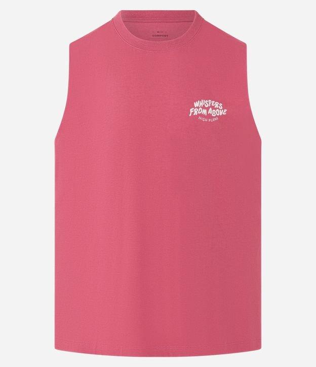 Regata Comfort em Algodão com Estampa Lettering Whispers From Above - 1