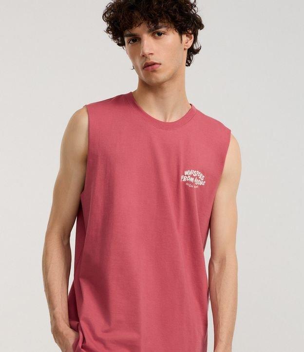 Regata Comfort em Algodão com Estampa Lettering Whispers From Above - 2