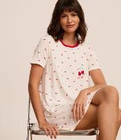 Camisola em Viscose com Estampa de Cerejinhas - 2