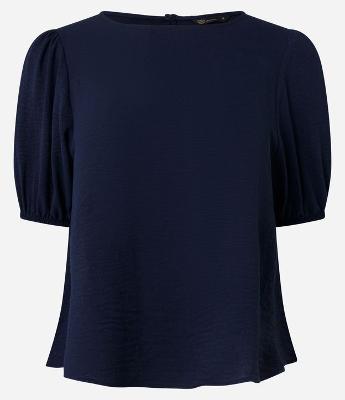 Blusa em Airflow com Manga Bufante