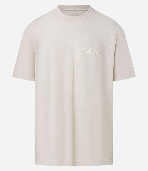 Camiseta Relaxed em Algodão com Lettering em Revelo Rio - 1