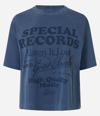 Camiseta Over em Cotton com Estampa Lettering Special Records