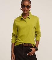 Blusa Texturizada em Algodão com Gola Polo - 1