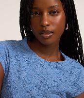 Blusa Regular com Textura e Manga Copinho - 2