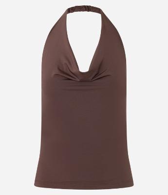 Blusa Frente Única em Microfibra com Decote Degagê