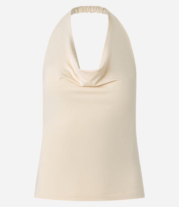 Blusa Frente Única em Microfibra com Decote Degagê - 1