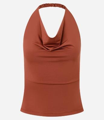 Blusa Frente Única em Microfibra com Decote Degagê