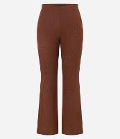 Calça Flare Texturizada com Cintura Alta - 1