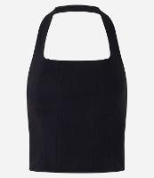 Blusa Cropped em Bengaline Frente Única - 1