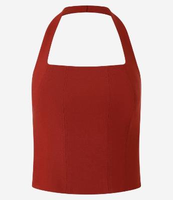 Blusa Cropped em Bengaline Frente Única