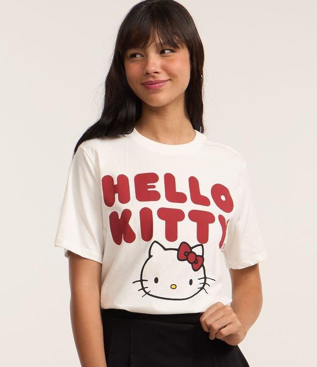 Camiseta Alongada em Algodão com Estampa Hello Kitty - 2