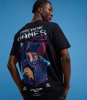 Camiseta Regular em Algodão com Estampa de Capivara e Lettering Arcade Games - 2