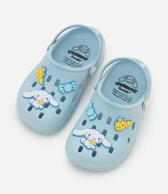 Sandália Babuche Infantil com Patch Cinnamoroll - Tam 20 ao 33