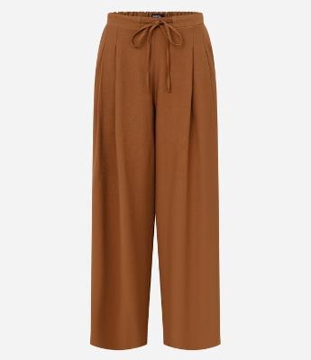 Calça Wide Leg Alfaiatada com Amarração