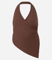 Blusa Frente Única Transpassada com Ponta Assimétrica - 1