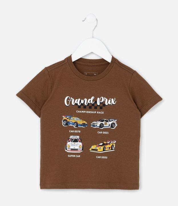 Camiseta Infantil com Estampa de Carros  - Tam 1 a 6 Anos - 1
