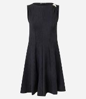 Vestido Godê Curto Texturizado com Detalhe Metalizado - 1