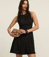 Vestido Godê Curto Texturizado com Detalhe Metalizado - 2