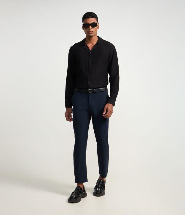 Calça Slim com Cós Elástico Alfaiatada - 2
