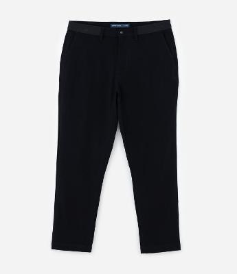 Calça Slim com Cós Elástico Alfaiatada
