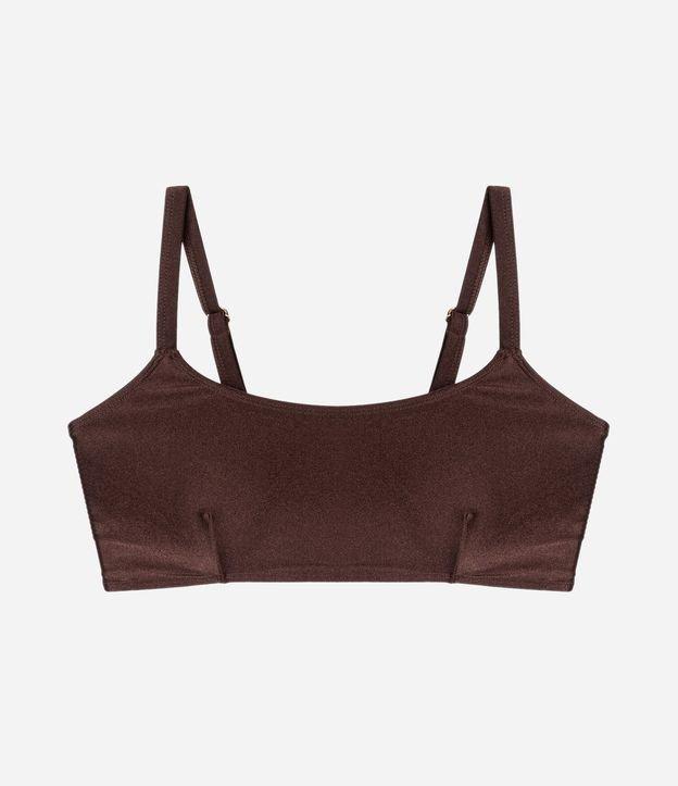 Biquíni Top Reto em Microfibra Brilhante Curve e Plus Size - 1