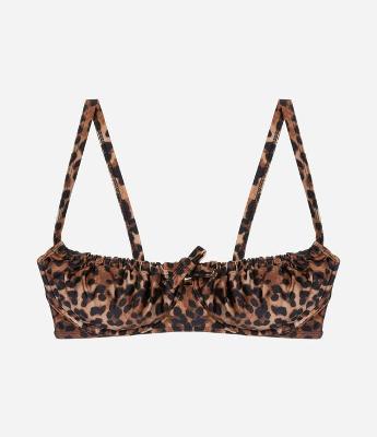 Biquini Top em Microfibra com Estampa Animal Print Onça Curve e Plus Size