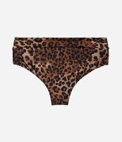Biquíni Calcinha Hot Pants em Microfibra Animal Print Onça com Fio Duplo Curve & Plus Size - 1
