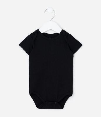 Body Básico Infantil em Cotton - Tam RN a 18 Meses